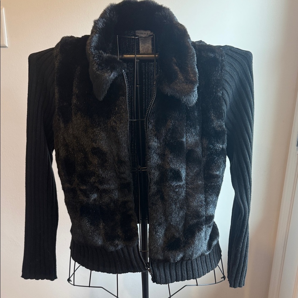 Fashion Bug Black Teddy Jacket